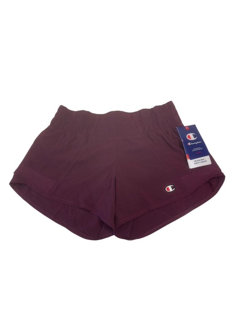 Champion Women's XS Moisture-Wicking Anti-Odor Athletic Shorts Burgundy